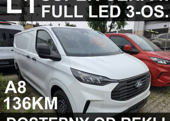Ford Transit Custom L1 136KM A8 Super Cena Kamera Czujniki Dostępny od ręk…