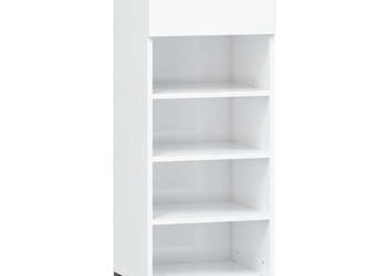 Półka na buty wysoki połysk biała 40x36x105 cm WM-819782