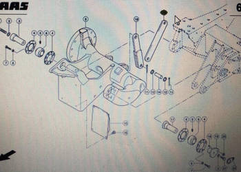 CLAAS 00 0764 618 0/00 0764 616 0/Claas listwa łącząca segment kos/Claas L…