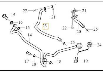 VOLVO S80 V70 XC70 sciek splyw oleju z turbiny OE 31368510
