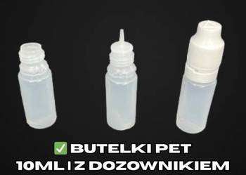 Butelki PET 10ml z zakrętką – do perfum, olejków, kosmetyków – każda ilość