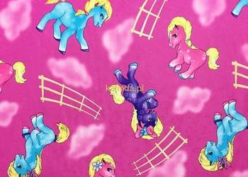 Tkanina obiciowa do pokoju dziecinnego Bajka 02 Magiczne Kucyki