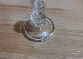 Świecznik szklany przezroczysty