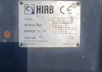 Dźwig HDS Podnośnik HIAB 090