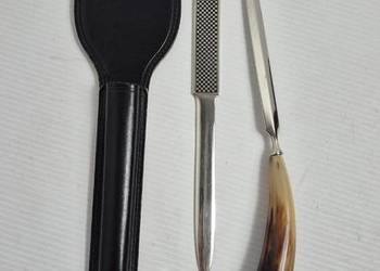 Elegancki Zestaw Biurowy Vintage – Noże do Listów | Róg | Art Deco