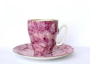 Filiżanka Różowy Marmurek Włocławek Carry PRL Design