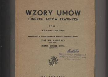 Wzory umów i innych aktów prawnych T.1 Glasner