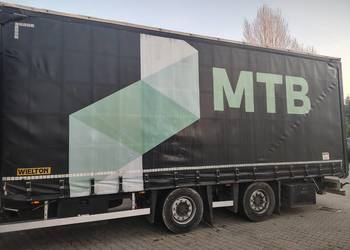 Przyczepa tandem wielton firanka