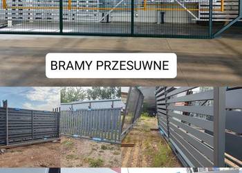 Brama przesuwna 4m,5m,6m,6,7m,7,5m światło, ocynk ogniowy+RAL, różne modele
