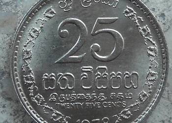 CEYLON-25 CENTS-1978 r