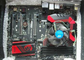 Płyta główna MSI Z170A Gaming M5 z procesorem i7-6700K i chłodzeniem