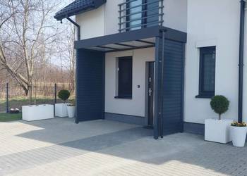 Taras przydomowy Z18 ! DREWNIANE Zadaszenie nad drzwiami! RUCHOME żaluzje