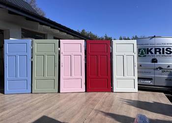 DRZWI  KLATKOWE OD RĘKI RÓŻOWE ral 3015 wręg antywłamaniowy wygłuszone