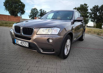 BMW X3 2.0d Automat 8hp, Xenon, 4x4 Bezwypadkowy cały oryginalny!