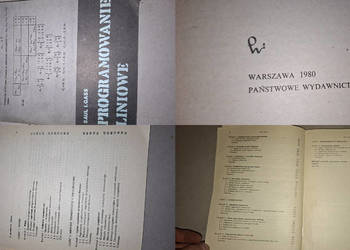 Programowanie liniowe Saul Jagass IV wyd. 1980, nakład 650 egz., egzemplarz