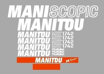 Naklejki oklejenie MANITOU MANISCOPIC MRT 1742 Zamiennik