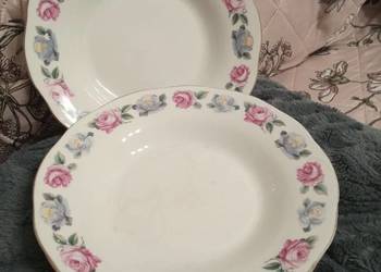 Talerze z różami,porcelana chińska