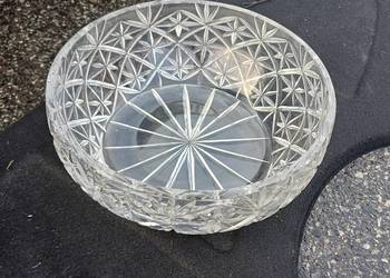 Wielka krysztalowa misa 30 cm srednicy firmy Bohemia Cristal Czechoslowacja