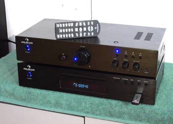 Śliczny zestaw stereo Auna pilot USB mp3 CD Rds AUX sprawna. DOSTAWA