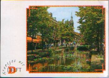 Kart. Poczt.  Holandia - Delft  - Widok z koresp. 1990