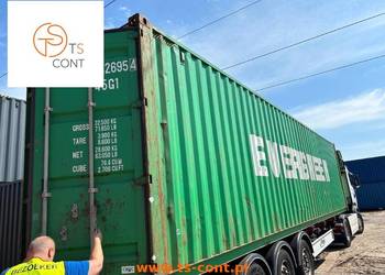 Kontener morski magazynowy budowlany 40 HC używany 12 metrowy