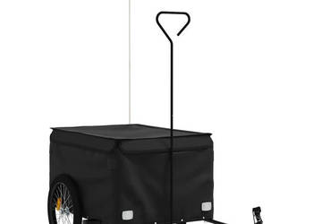 Przyczepka rowerowa czarna 45 kg żelazo WM-94115