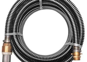 vidaXL Wąż ssący z mosiężnymi złączkami, 15 m, 25 mm, czarny(SKU142892)