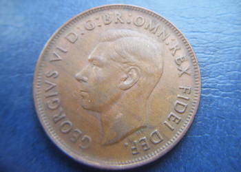 Stare monety 1 pens 1951 Australia