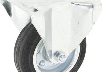 Koło stałe metalowo gumowe z łożyskiem Ø 100x30 mm podstawa montażowa: 100…
