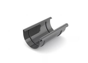 Bryza PVC Złączka rynny 125 mm grafit