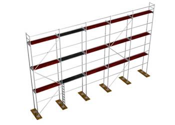 Rusztowanie elewacyjne stalowe 60 m² | Nowe | Producent | Transport gratis