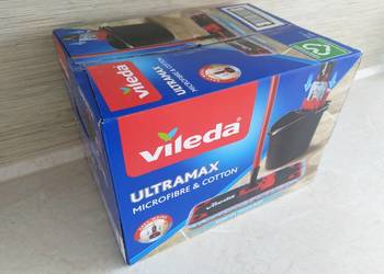 NOWY Mop płaski ULTRAMAX wiadro + kij + mop + łapa Wysyłam