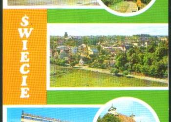 K. poczt. Świecie fragm. miasta kas 1981