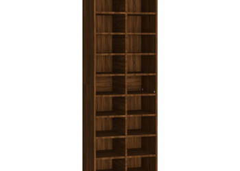 Stojak na buty brązowy dąb 54x34x183 cm WM-815302