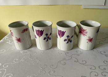Kubki Ceramiczne Glazurowane Dekoracyjne i Ozdobne - 4 szt