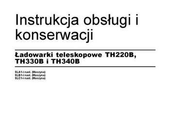 Caterpillar TH220B Th330B TH340B teleskopowa DTR Instrukcja obsługi