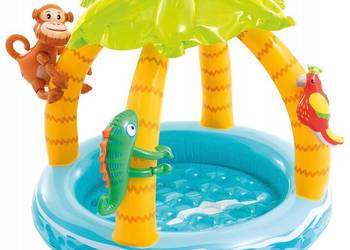 Basen dmuchany brodzik dla dzieci wyspa daszek INTEX 58417