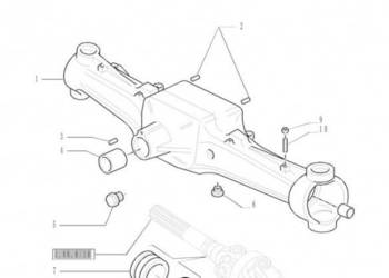 New Holland T6090 T6070 T7230 Pochwa mostu napedow 87633170