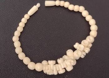 bransoletka z kości 18,5 cm vintage