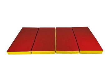 materac gimnastyczny 200х100х5 cm (4cz) czerwono-żółty