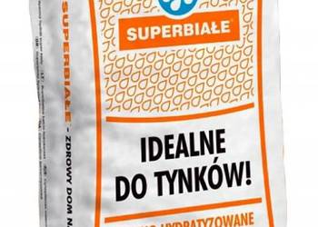 Wapno Super Białe 25 kg Idealne do Tynków (Dostwawa HDS)