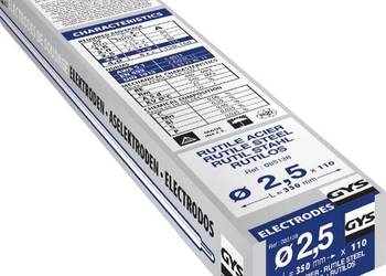 Elektroda rutylowa 2.5x350 mm (110 szt.) 085138GYS