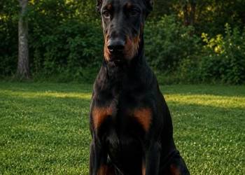 Piekny kopiowany Doberman