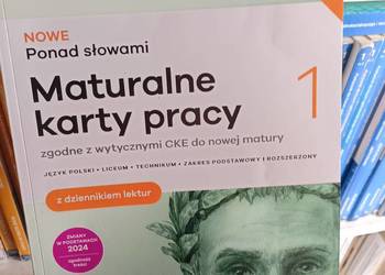 Ponad słowami 1 maturalne karty pracy księgarnia szkolna Warszawa Bródno