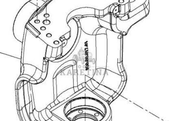 Fendt 930 933 936 939 942 Vario Gen 6 Obudowa Łączona Przegubu Przedniej O…