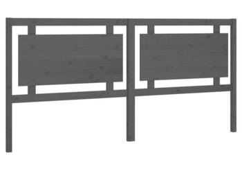 Wezgłowie łóżka szare 2055x4x100 cm lite drewno sosnowe WM-817962