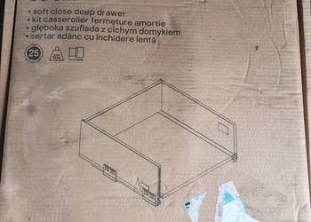 Szuflada GoodHome Soto 50 cm z cichym domykiem.