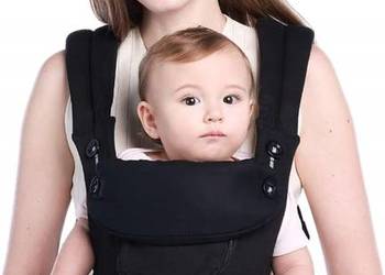 LUFFCABO Nosidełko Ergonomiczne Dla Dzieci 3-15 kg Czarny