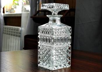 Stara Kryształowa Karafka BOHEMIA do Whisky Stan IDEALNY !!