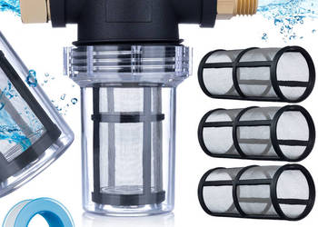 Filtr do Wody 3/4" F-M | 40 Mikronów, 10 Bar, Metalowe Sitko